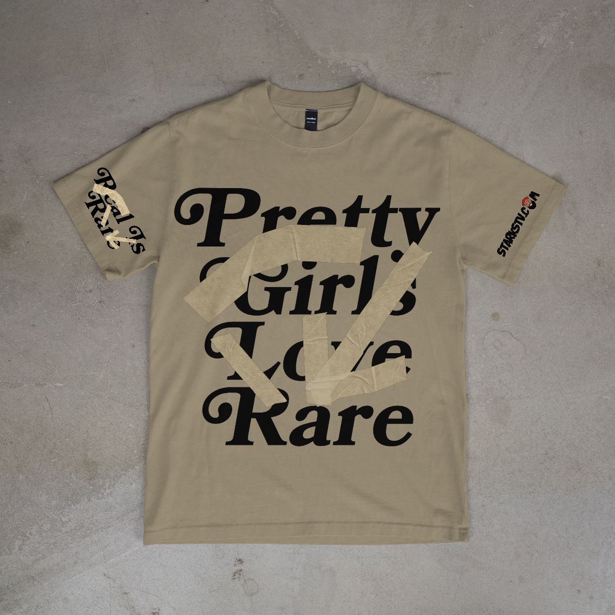 Pretty Girls Love Rare TEE (Black Print)