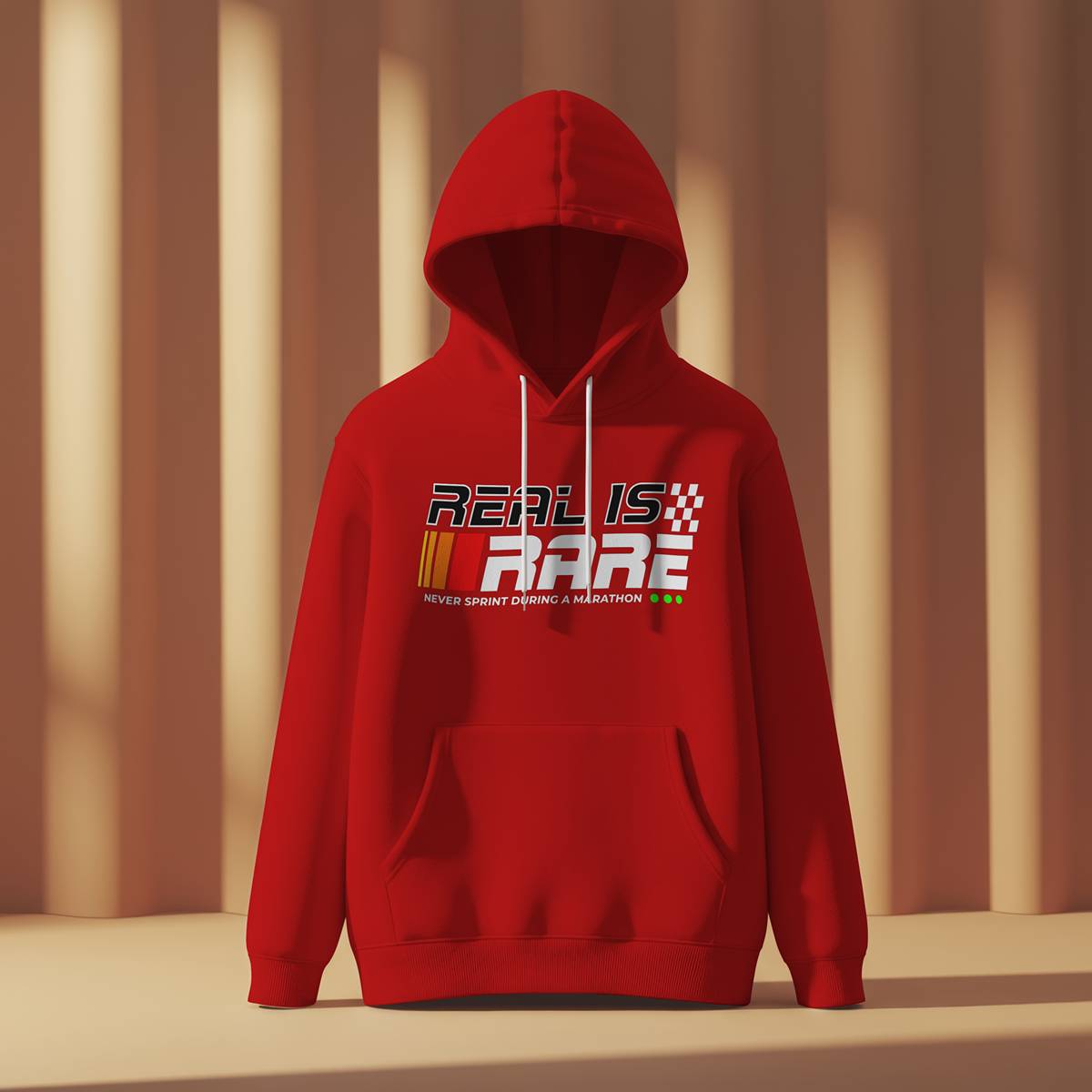 Real is rare "Marathon" Hoodie