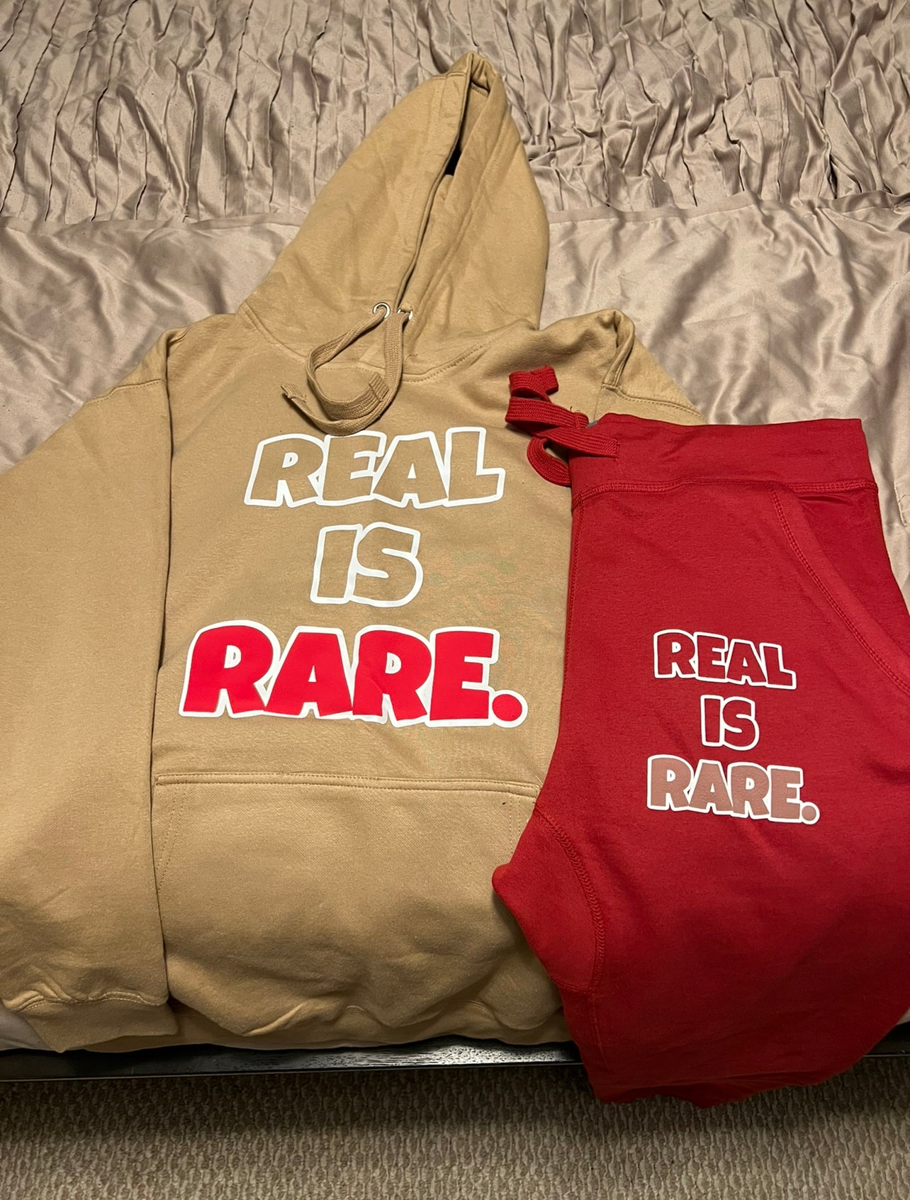 REAL IS RARE hoodie set